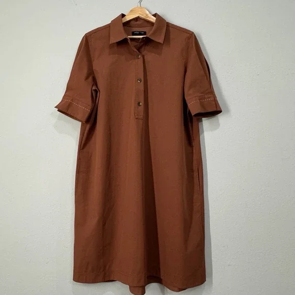 Lafayette 148 Shirt Dress Medium - Picture 2 of 16